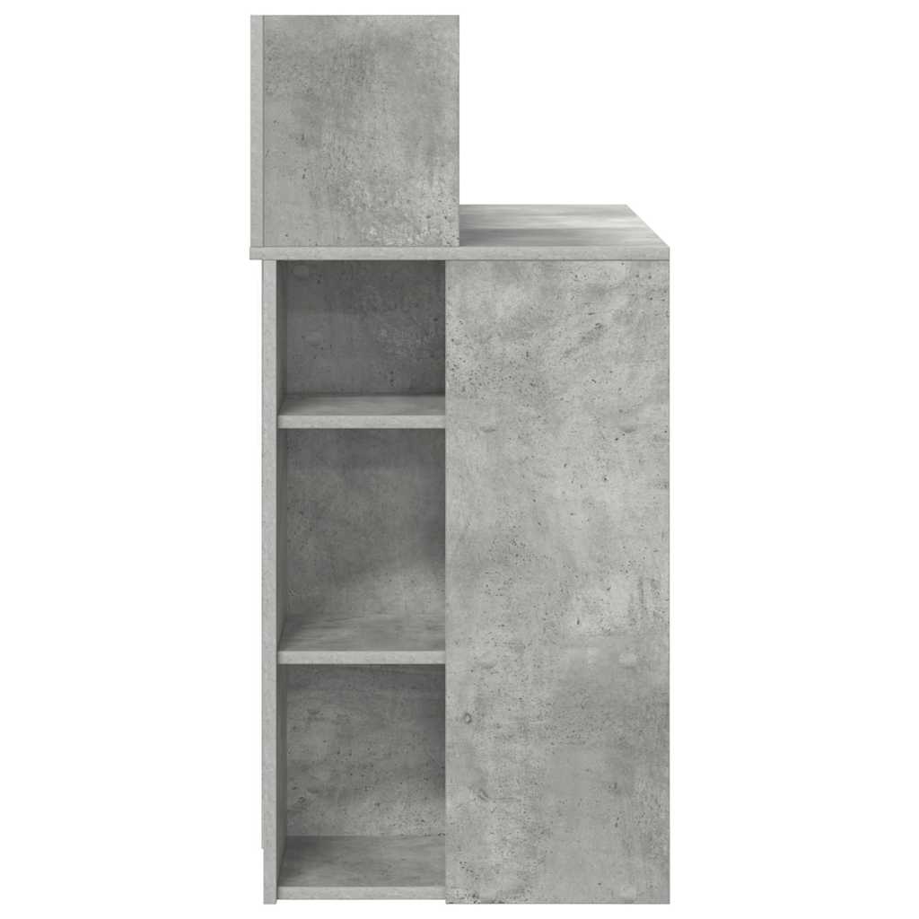 Desk Concrete Grey 90 x 48 x 101.5 cm Engineered Wood