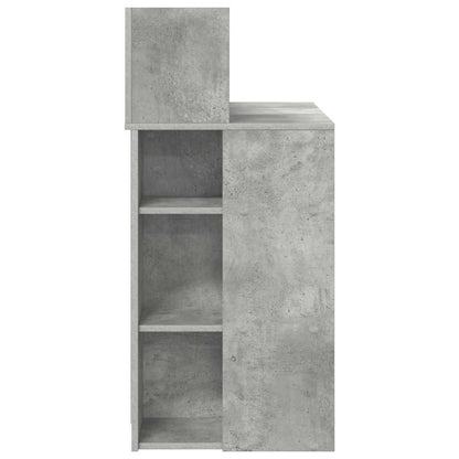 Desk Concrete Grey 90 x 48 x 101.5 cm Engineered Wood