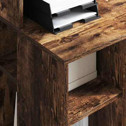 Desk Smoked Oak Engineered Wood 90 x 48 x 101.5 cm