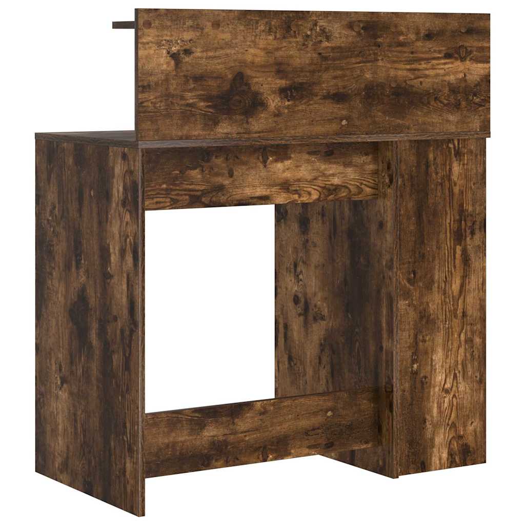 Desk Smoked Oak Engineered Wood 90 x 48 x 101.5 cm