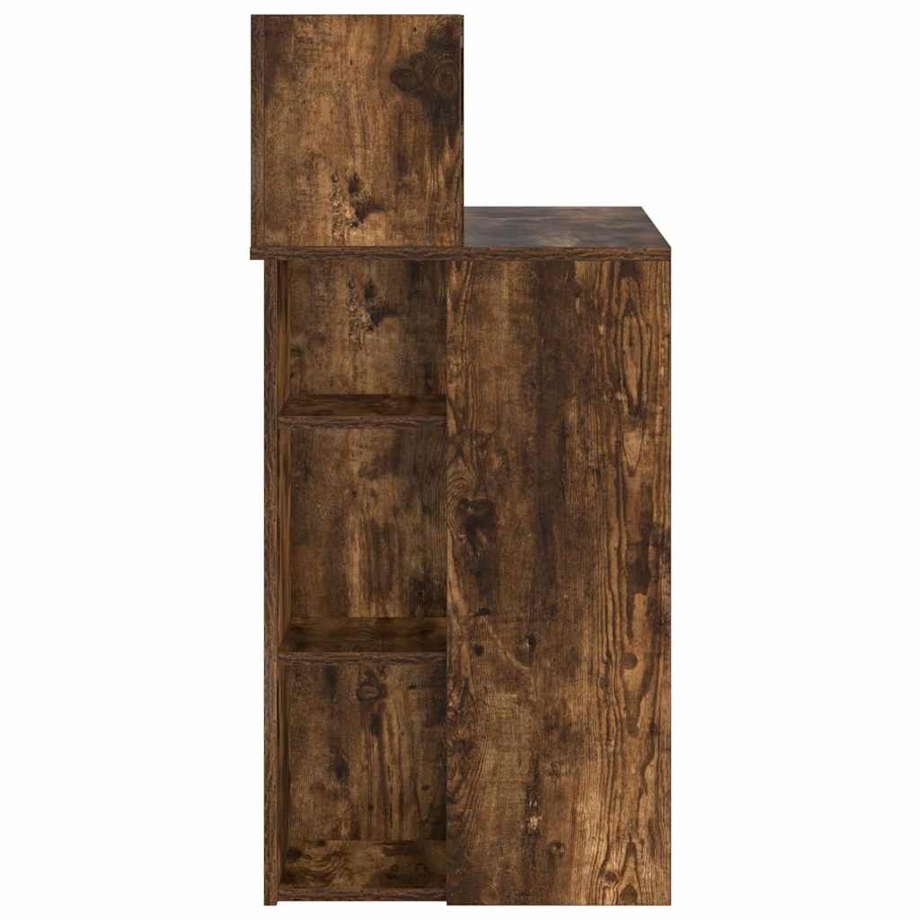 Desk Smoked Oak Engineered Wood 90 x 48 x 101.5 cm