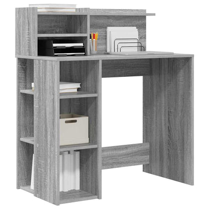 Desk Grey Sonoma Engineered Wood 90 x 48 x 101.5 cm