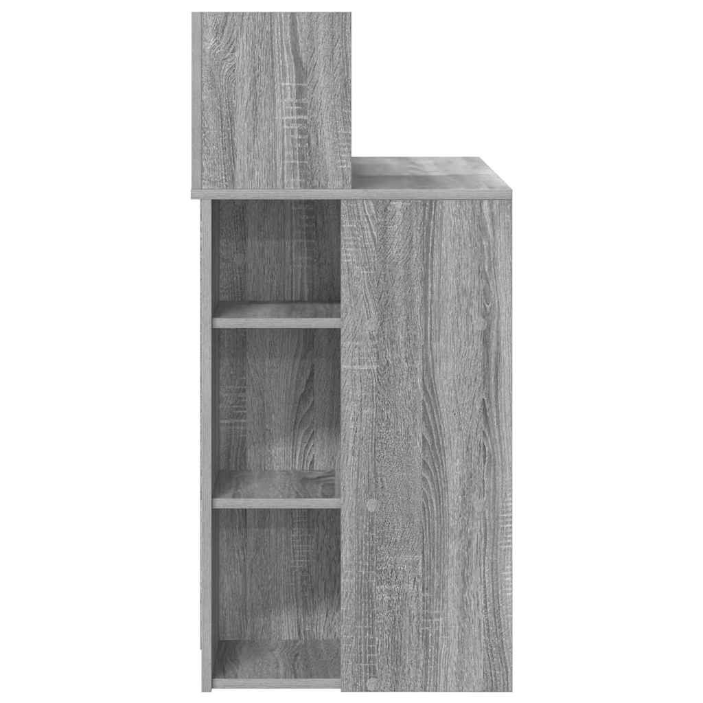 Desk Grey Sonoma Engineered Wood 90 x 48 x 101.5 cm