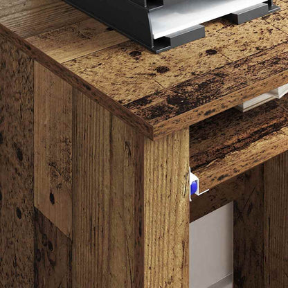 Desk with Wheels Old Wood 91 x 50 x 77 cm Engineered Wood