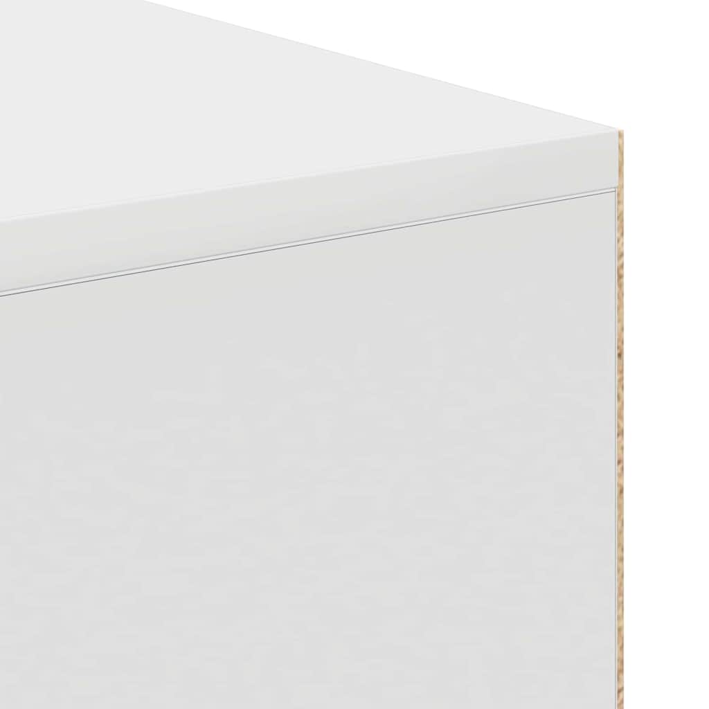 Desk White Engineered Wood 102 x 50 x 75 cm