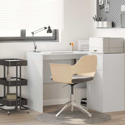 Desk White Engineered Wood 102 x 50 x 75 cm