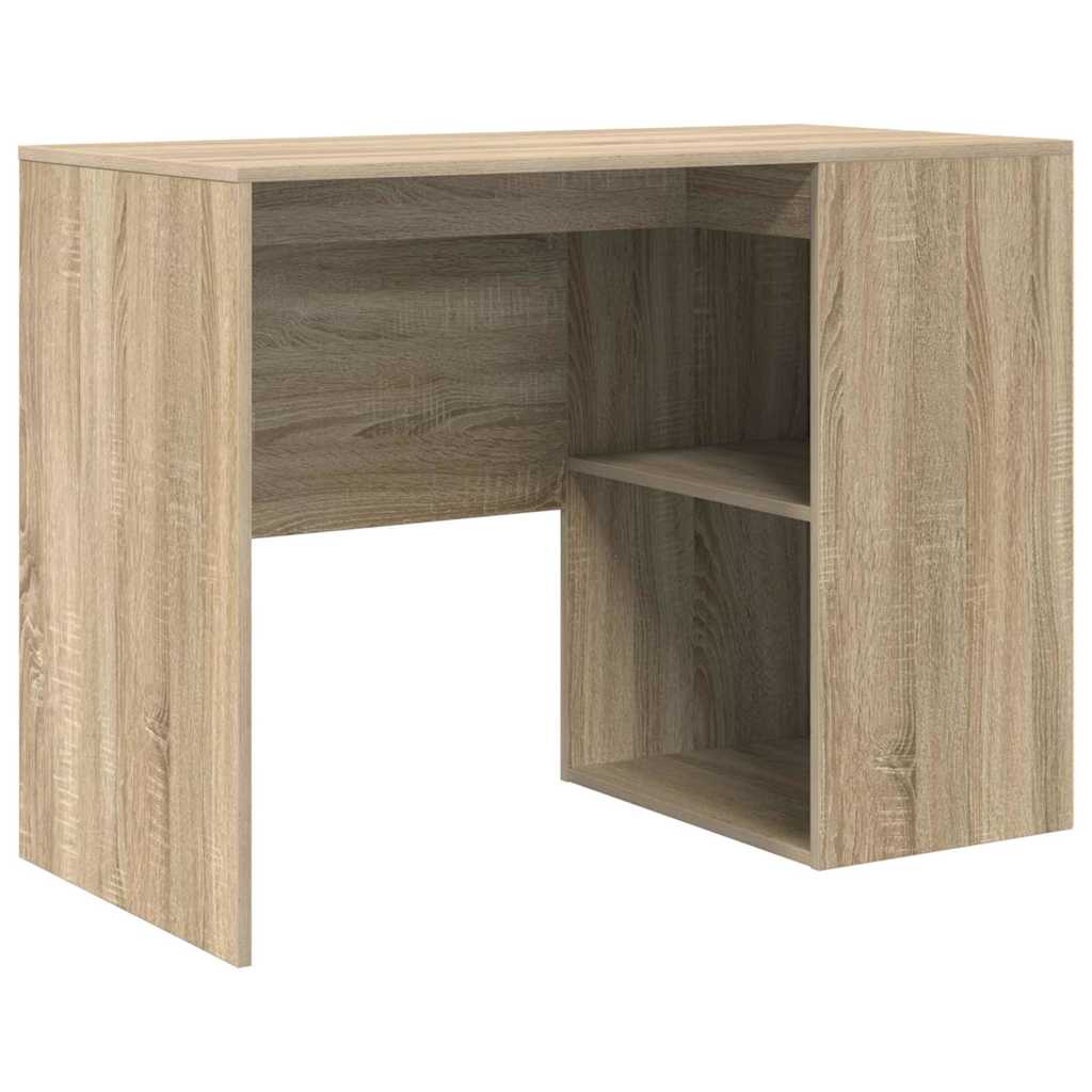 Desk with Shelf Sonoma Oak 102 x 50 x 75 cm Engineered Wood