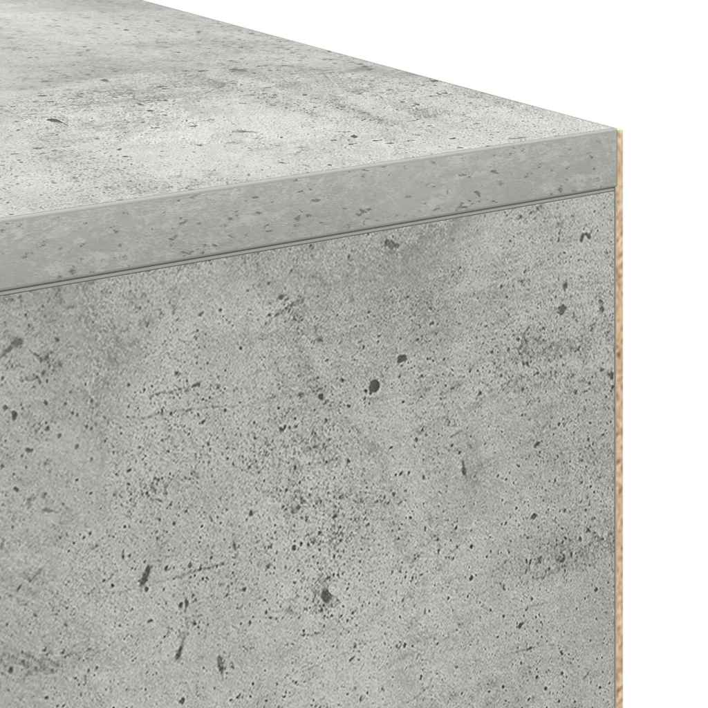 Desk Concrete Grey Engineered Wood 102 x 50 x 75 cm