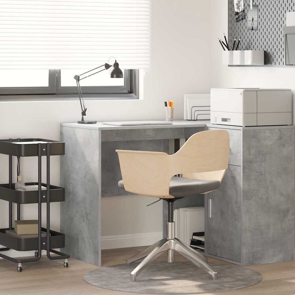 Desk Concrete Grey Engineered Wood 102 x 50 x 75 cm