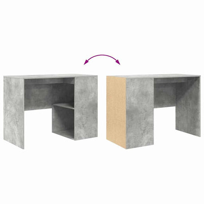 Desk Concrete Grey Engineered Wood 102 x 50 x 75 cm