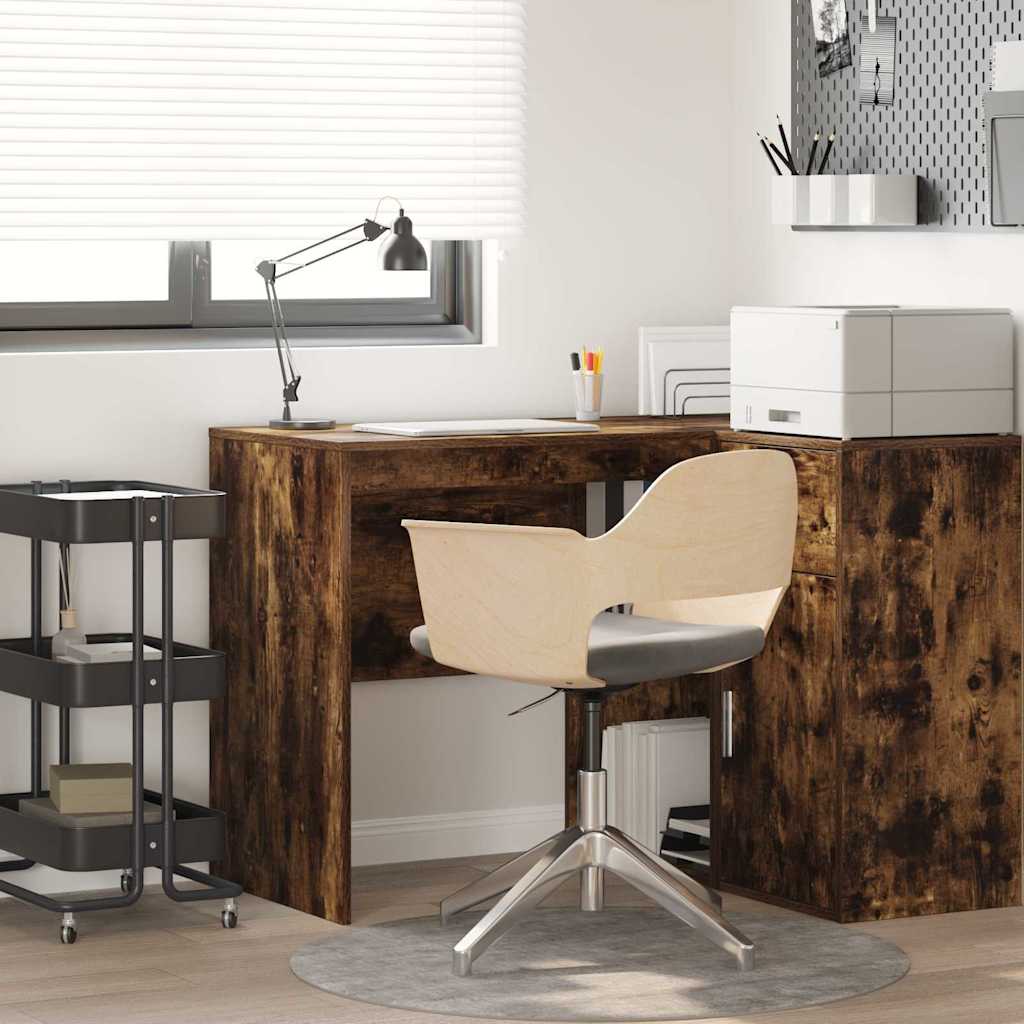 Desk Smoked Oak Engineered Wood 102 x 50 x 75 cm