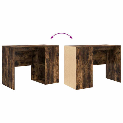 Desk Smoked Oak Engineered Wood 102 x 50 x 75 cm