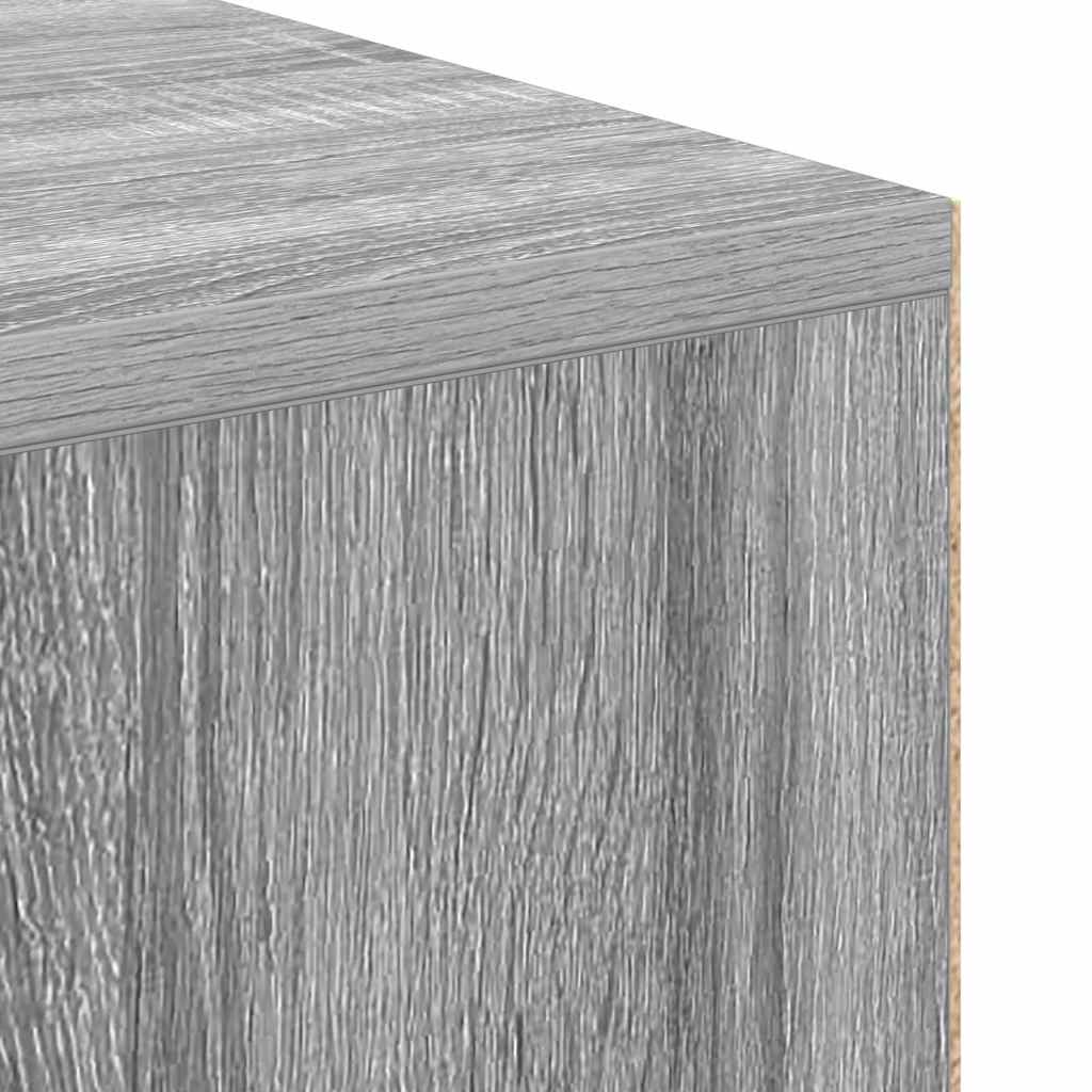 Desk with Shelf Grey Sonoma 102 x 50 x 75 cm Engineered Wood