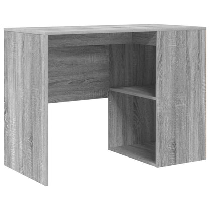 Desk with Shelf Grey Sonoma 102 x 50 x 75 cm Engineered Wood