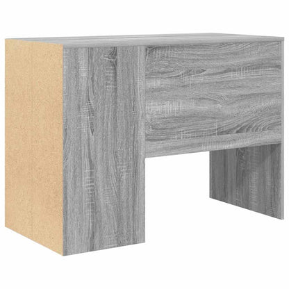 Desk with Shelf Grey Sonoma 102 x 50 x 75 cm Engineered Wood