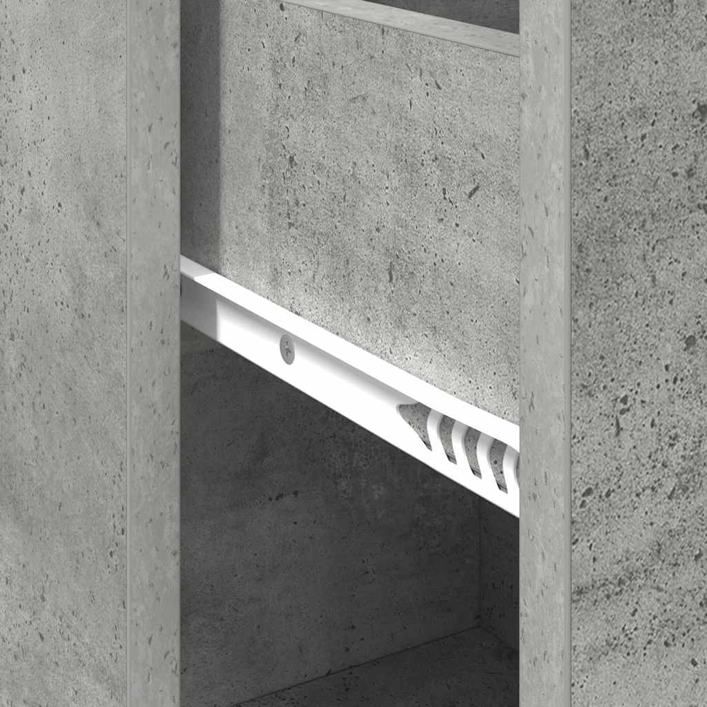 Sideboard with Drawer Concrete Grey 38 x 34 x 75 cm
