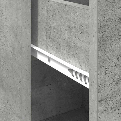 Sideboard with Drawer Concrete Grey 38 x 34 x 75 cm
