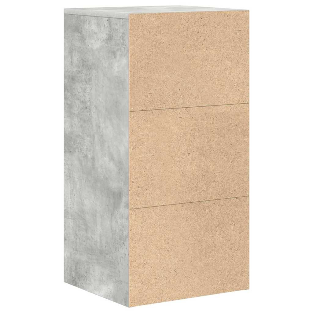 Sideboard with Drawer Concrete Grey 38 x 34 x 75 cm
