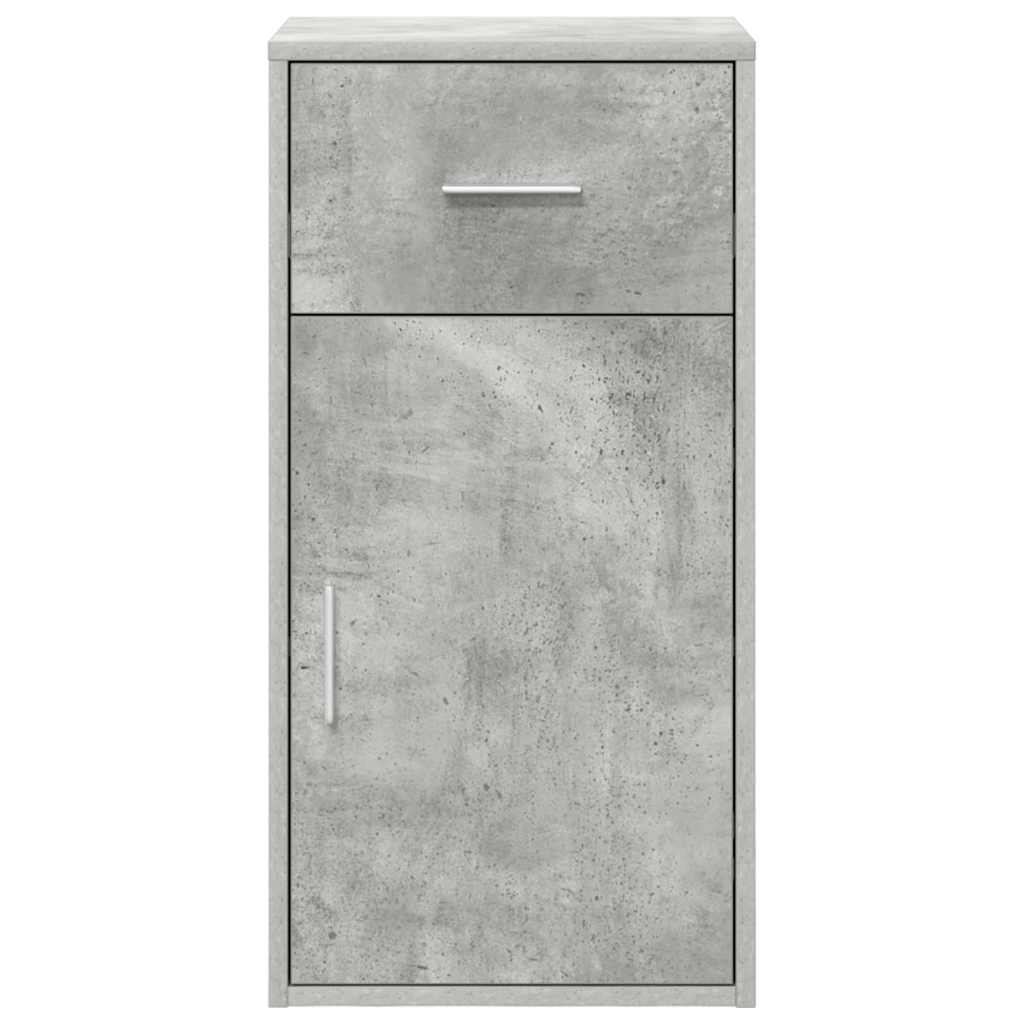 Sideboard with Drawer Concrete Grey 38 x 34 x 75 cm