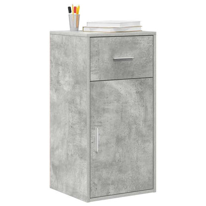 Sideboard with Drawer Concrete Grey 38 x 34 x 75 cm