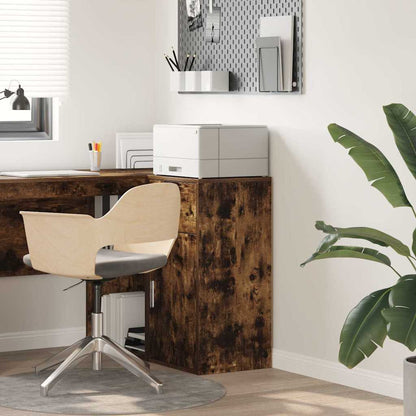Sideboard with Drawer Smoked Oak 38 x 34 x 75 cm