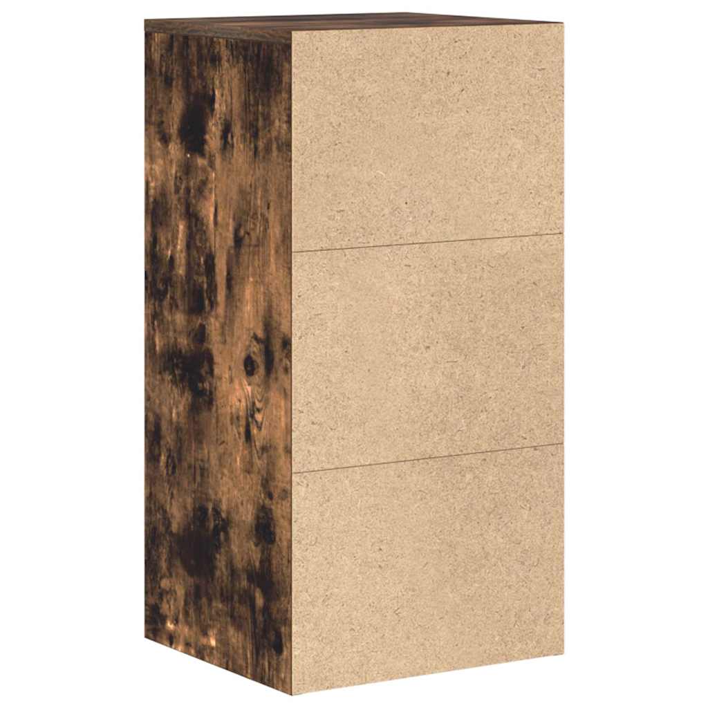 Sideboard with Drawer Smoked Oak 38 x 34 x 75 cm