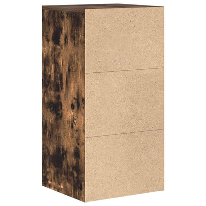 Sideboard with Drawer Smoked Oak 38 x 34 x 75 cm