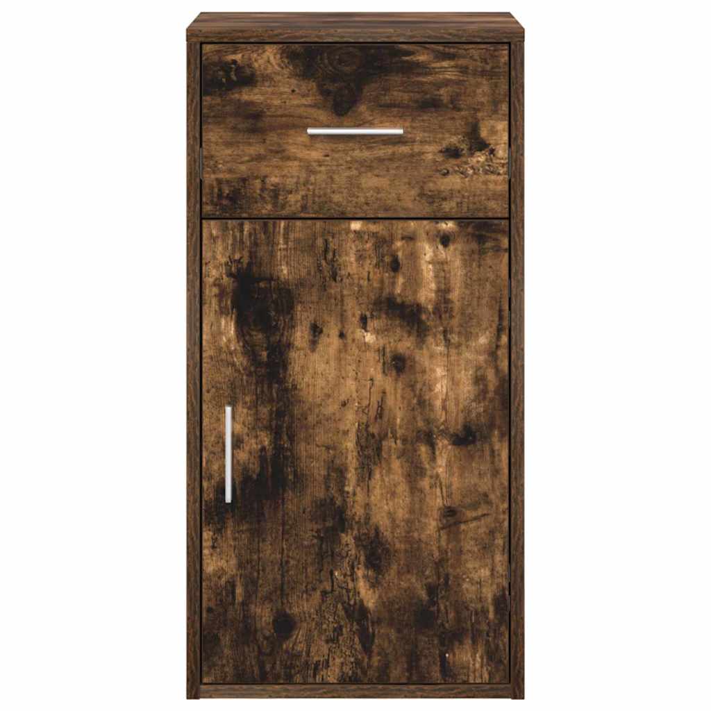 Sideboard with Drawer Smoked Oak 38 x 34 x 75 cm