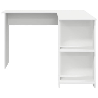 Corner Desk White Engineered Wood 140 x 113.5 x 75 cm