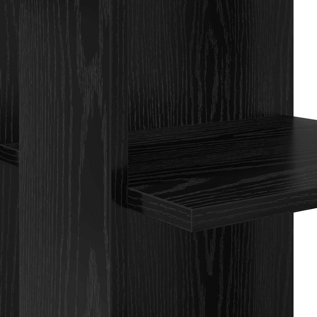 Corner Desk Black Oak Engineered Wood 140 x 113.5 x 75 cm