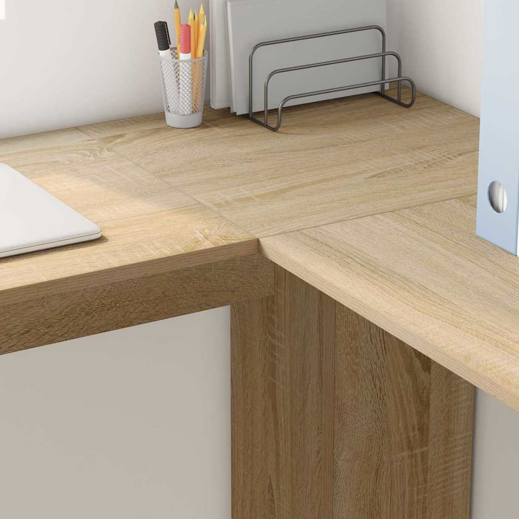 Corner Desk Sonoma Oak Engineered Wood 140 x 113.5 x 75 cm