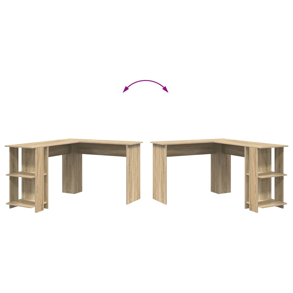 Corner Desk Sonoma Oak Engineered Wood 140 x 113.5 x 75 cm