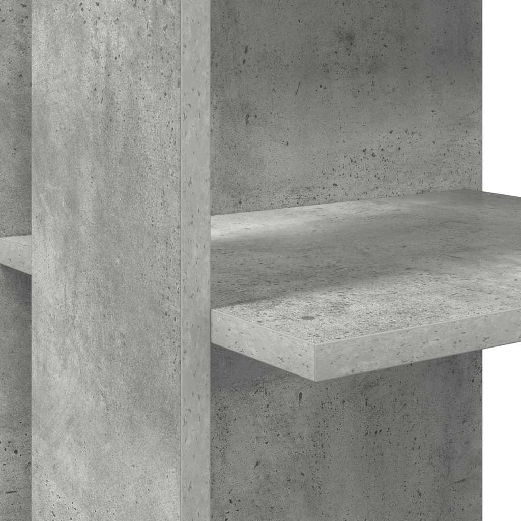 Corner Desk Concrete Grey Engineered Wood 140 x 113.5 x 75 cm