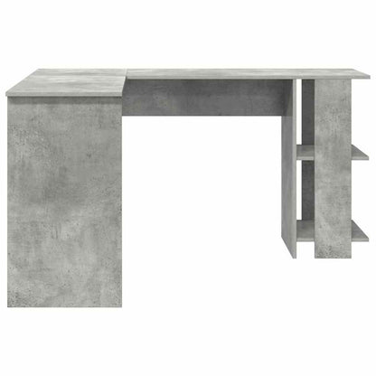 Corner Desk Concrete Grey Engineered Wood 140 x 113.5 x 75 cm