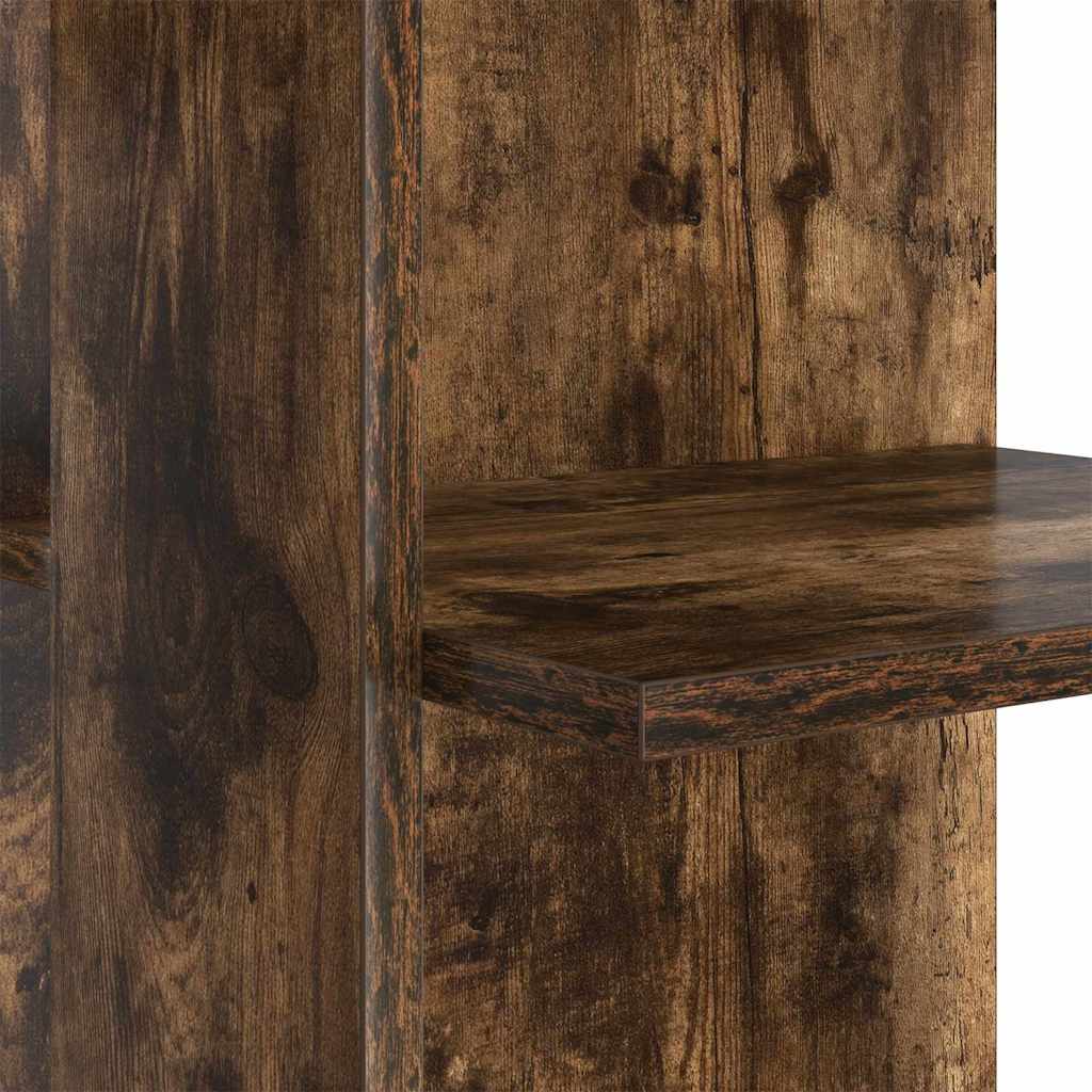 Corner Desk Smoked Oak 140 x 113.5 x 75 cm Engineered Wood