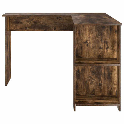 Corner Desk Smoked Oak 140 x 113.5 x 75 cm Engineered Wood