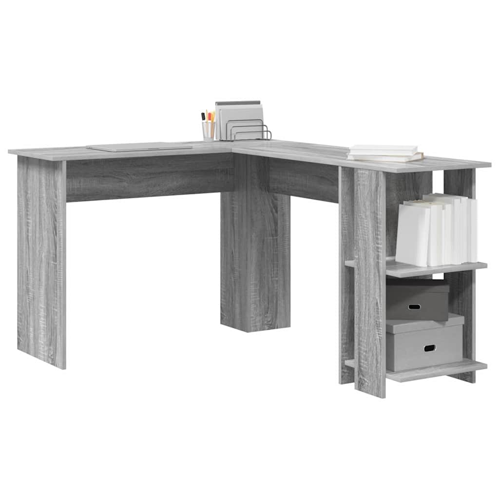Corner Desk Grey Sonoma Engineered Wood 140 x 113.5 x 75 cm