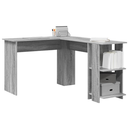 Corner Desk Grey Sonoma Engineered Wood 140 x 113.5 x 75 cm