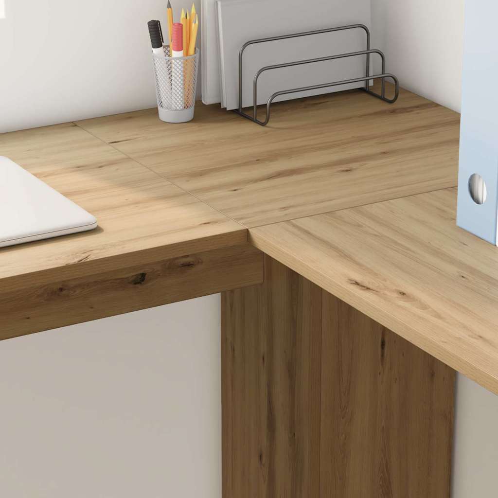 Corner Desk Artisan Oak 140 x 113.5 x 75 cm Engineered Wood