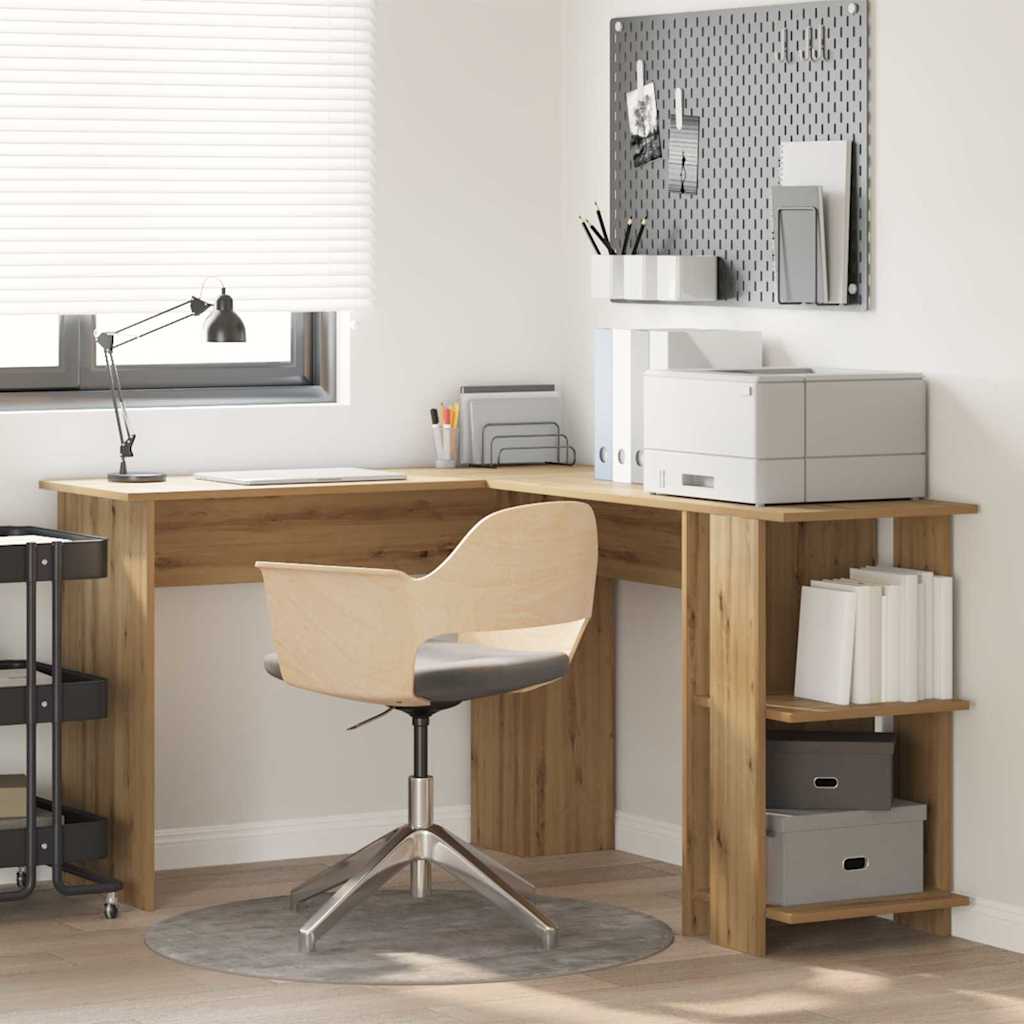 Corner Desk Artisan Oak 140 x 113.5 x 75 cm Engineered Wood