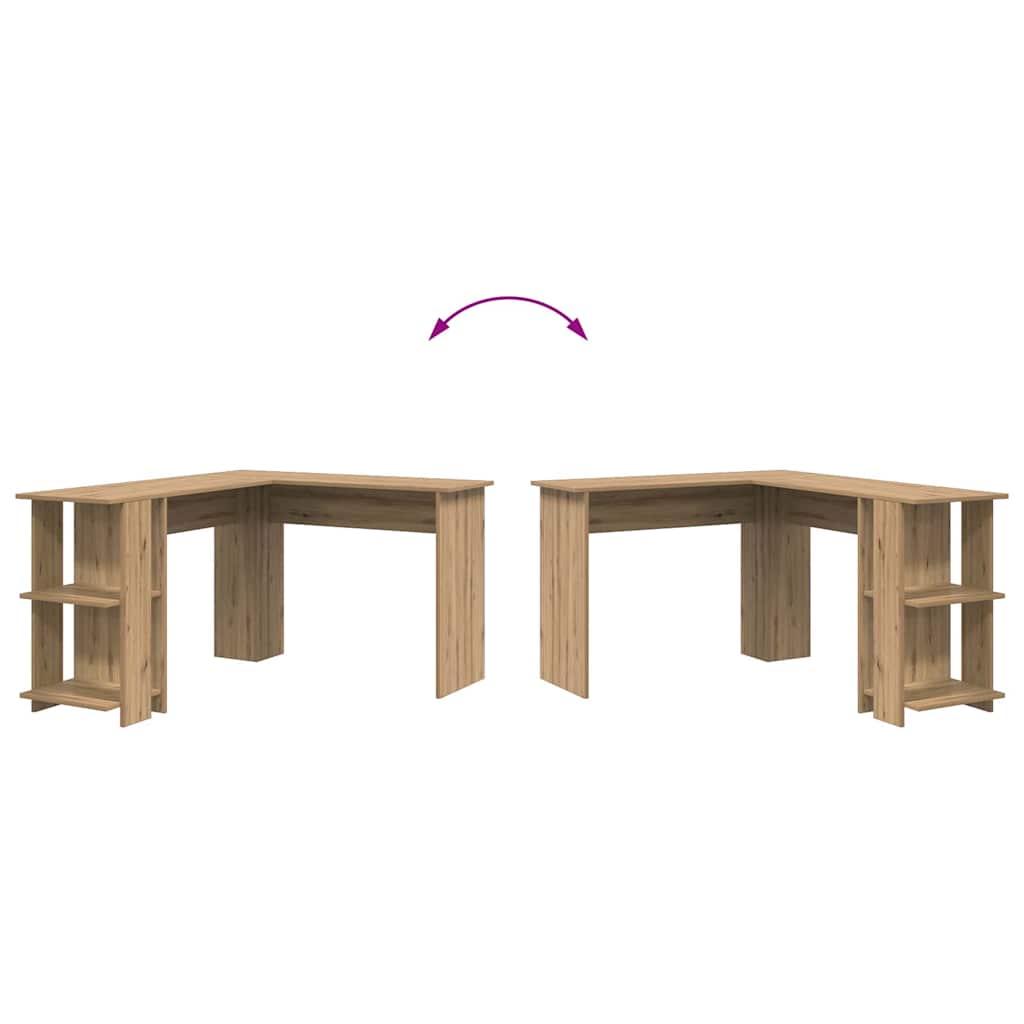 Corner Desk Artisan Oak 140 x 113.5 x 75 cm Engineered Wood