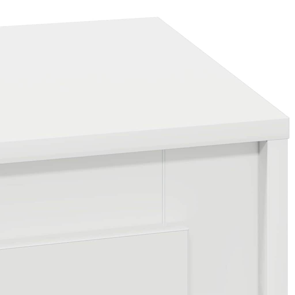 Bedside Cabinet White 44 x 34.5 x 45 cm Engineered Wood