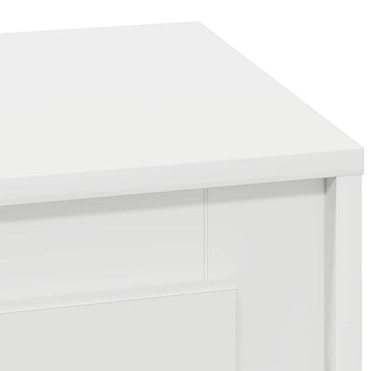 Bedside Cabinet White 44 x 34.5 x 45 cm Engineered Wood