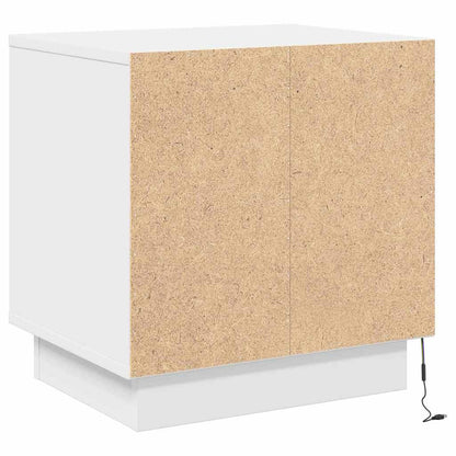Bedside Cabinet White 44 x 34.5 x 45 cm Engineered Wood