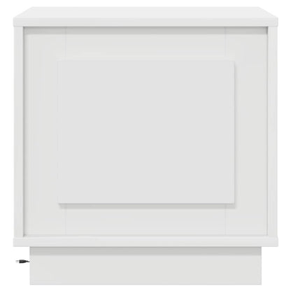 Bedside Cabinet White 44 x 34.5 x 45 cm Engineered Wood