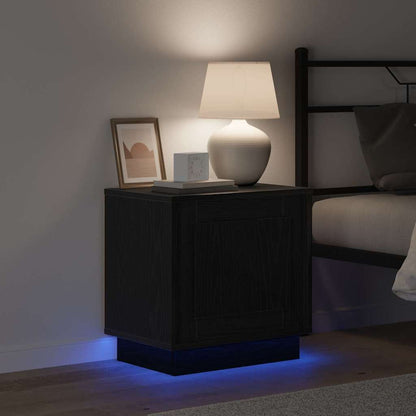 Bedside Cabinet Black 44 x 34.5 x 45 cm Engineered Wood