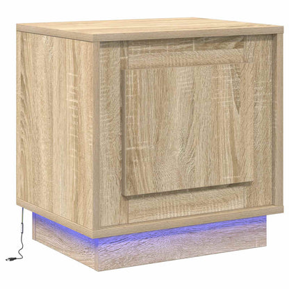 Bedside Cabinet Sonoma Oak 44 x 34.5 x 45 cm Engineered Wood