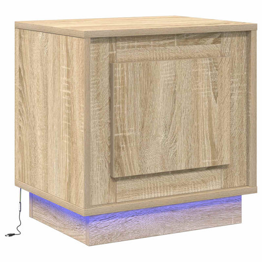 Bedside Cabinet Sonoma Oak 44 x 34.5 x 45 cm Engineered Wood