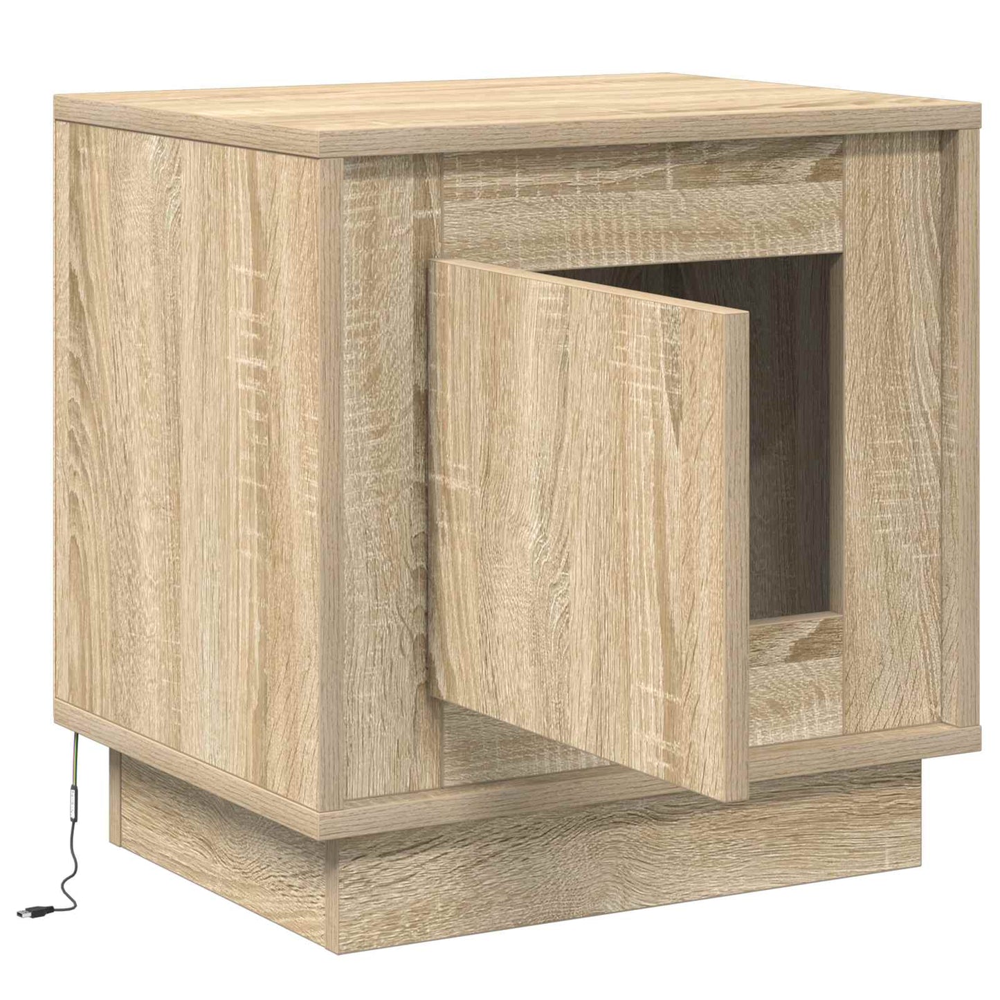 Bedside Cabinet Sonoma Oak 44 x 34.5 x 45 cm Engineered Wood