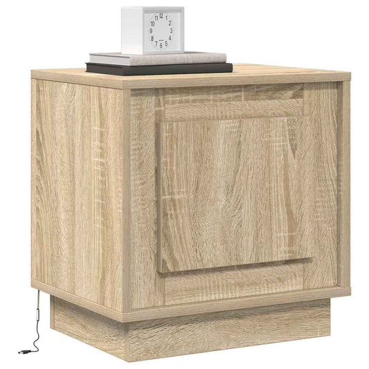Bedside Cabinet Sonoma Oak 44 x 34.5 x 45 cm Engineered Wood